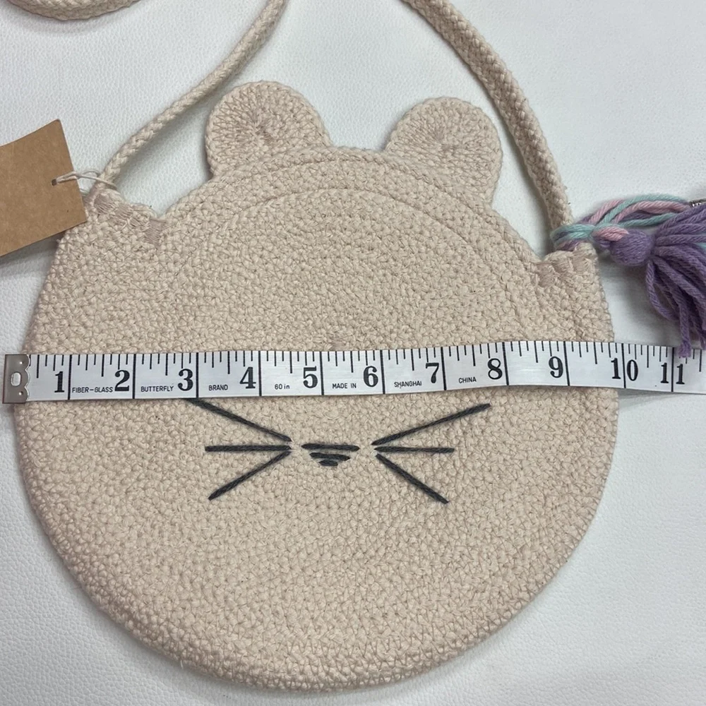CRANE Guatemala Bolsa Gatita Bag hand crafted cotton rope basket baby decor